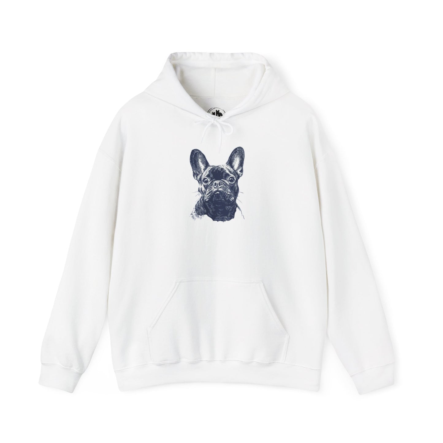 Classic Frenchie Portrait Hoodie - French Bulldog Lover Sweatshirt