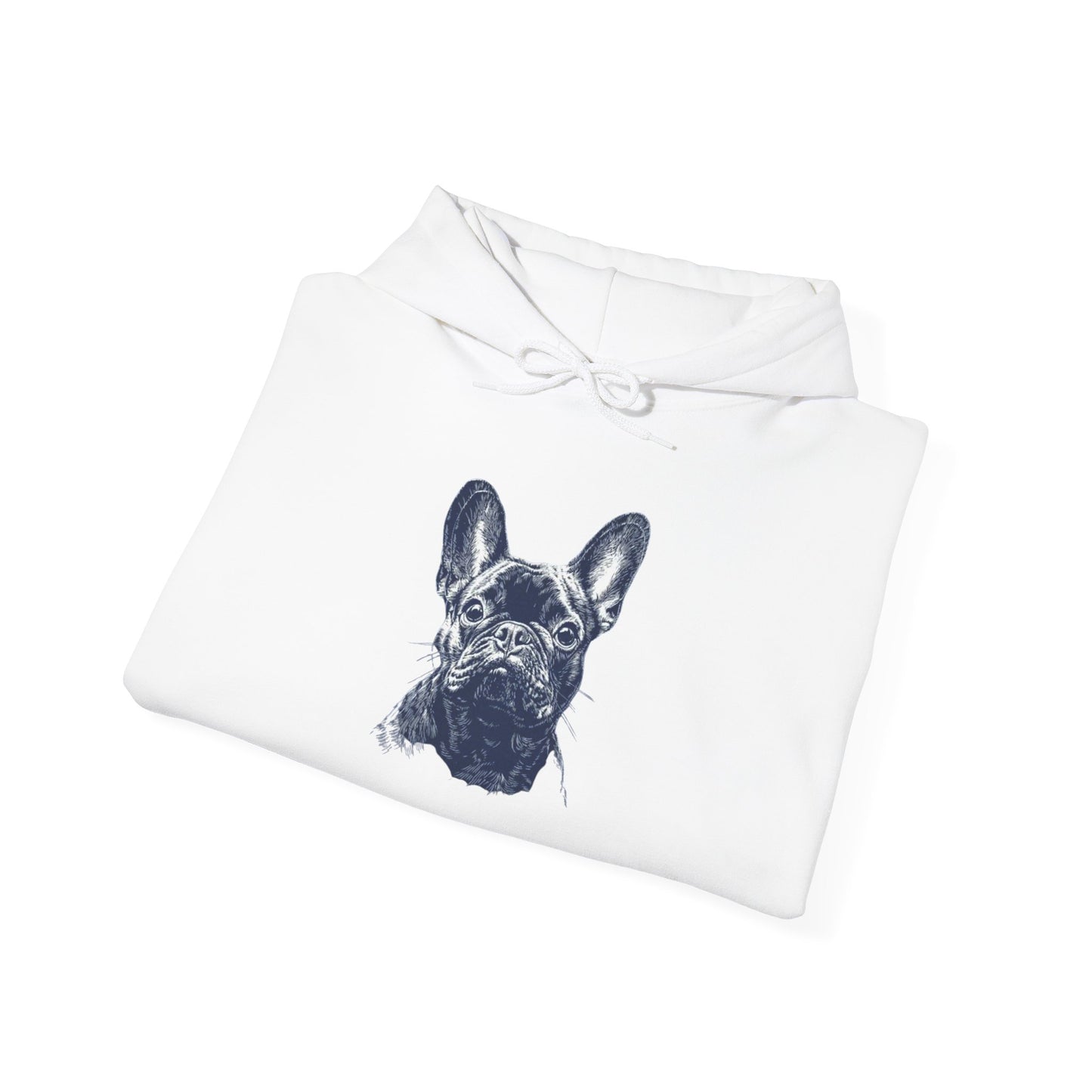 Classic Frenchie Portrait Hoodie - French Bulldog Lover Sweatshirt