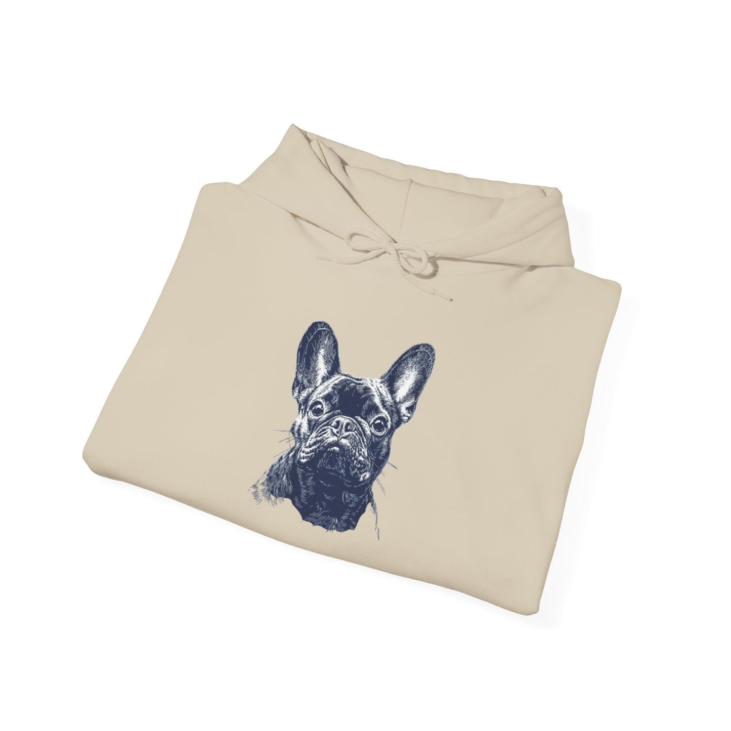 Classic Frenchie Portrait Hoodie - French Bulldog Lover Sweatshirt