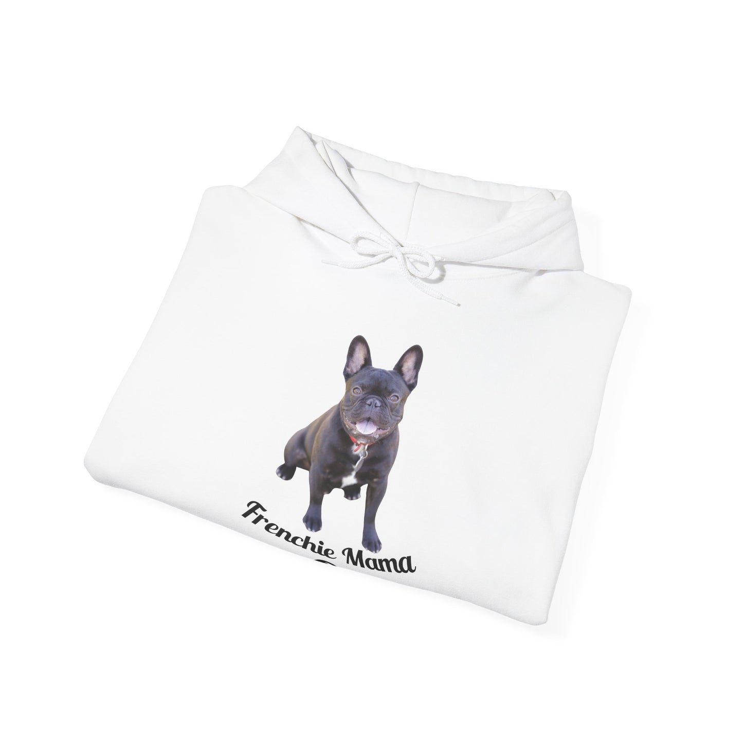 Frenchie Mama Unisex Heavy Blend Hoodie - Cozy Pet Lover Sweatshirt