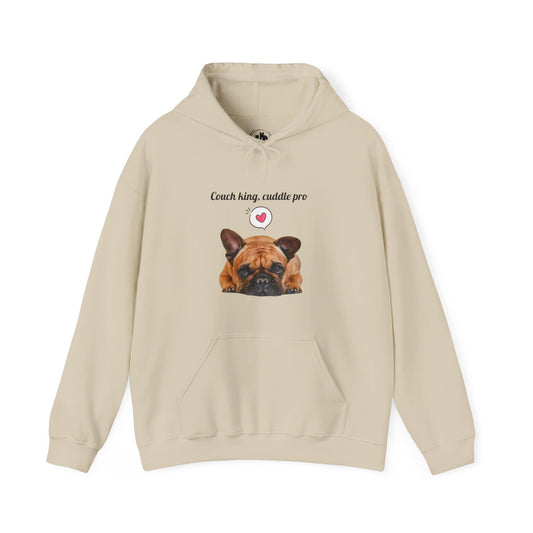 Couch King Cuddle Pro French Bulldog Hoodie - Cozy Sweatshirt