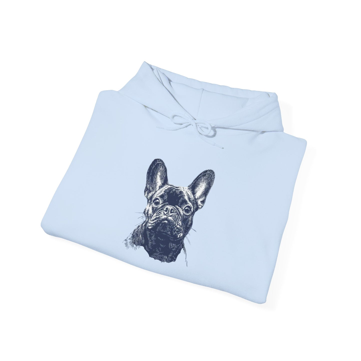 Classic Frenchie Portrait Hoodie - French Bulldog Lover Sweatshirt