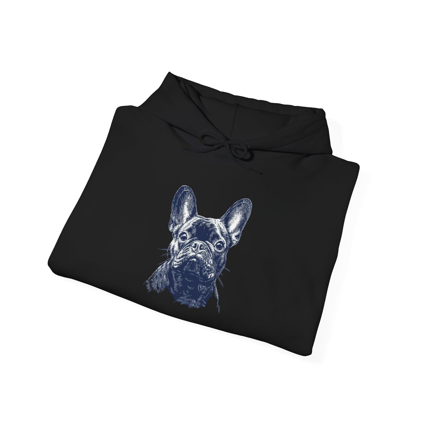 Classic Frenchie Portrait Hoodie - French Bulldog Lover Sweatshirt