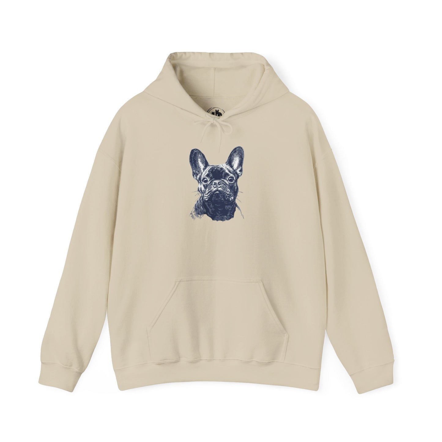 Classic Frenchie Portrait Hoodie - French Bulldog Lover Sweatshirt