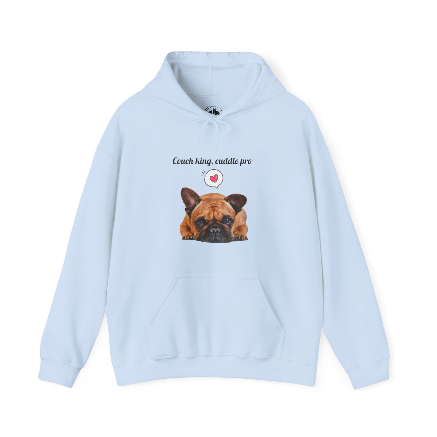 Couch King Cuddle Pro French Bulldog Hoodie - Cozy Sweatshirt